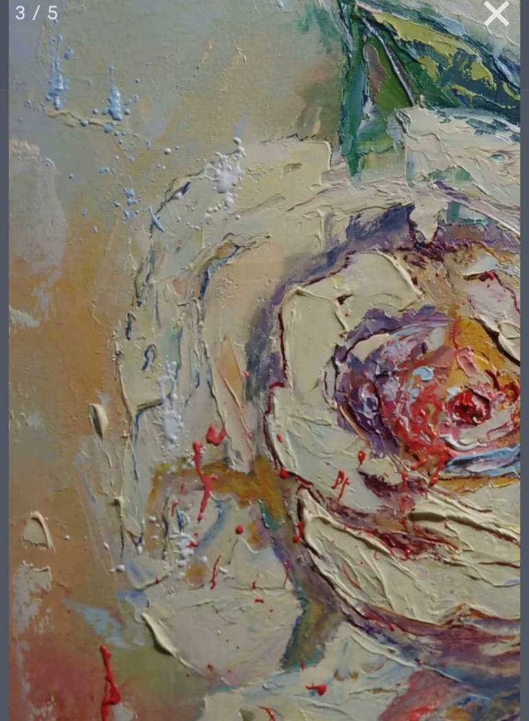 Original Expressionism Floral Painting by Tetiana Solodukhina