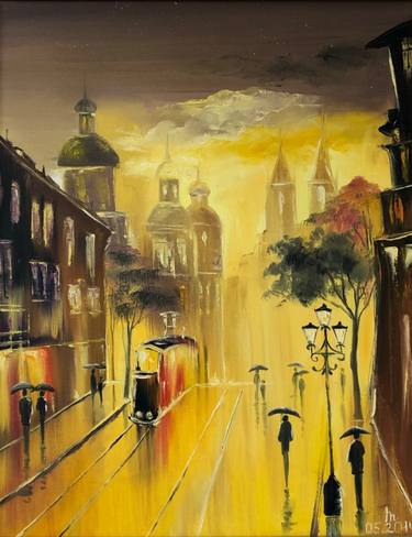Original Expressionism Architecture Paintings by Tetiana Solodukhina