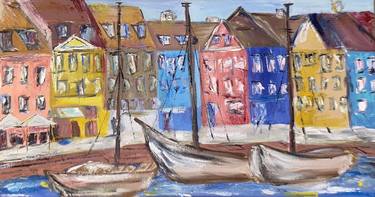 Original Impressionism Yacht Paintings by Tetiana Solodukhina
