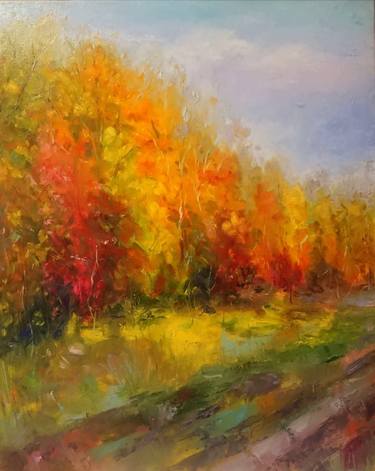 Original Abstract Landscape Paintings by Tetiana Solodukhina