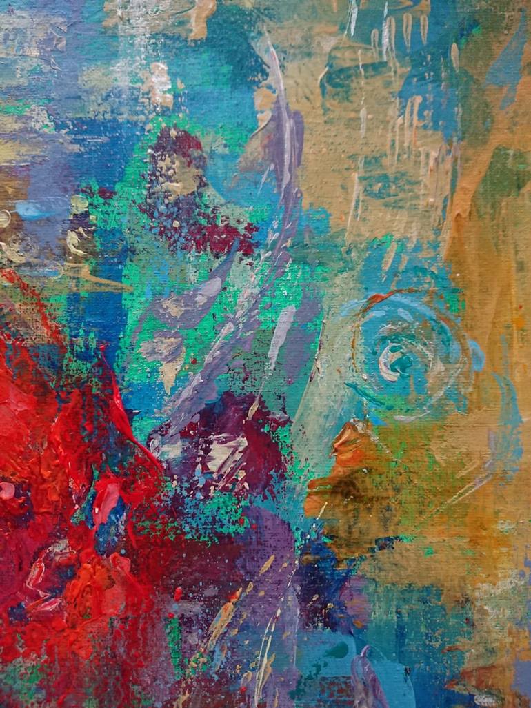 Original Abstract Floral Painting by Tetiana Solodukhina