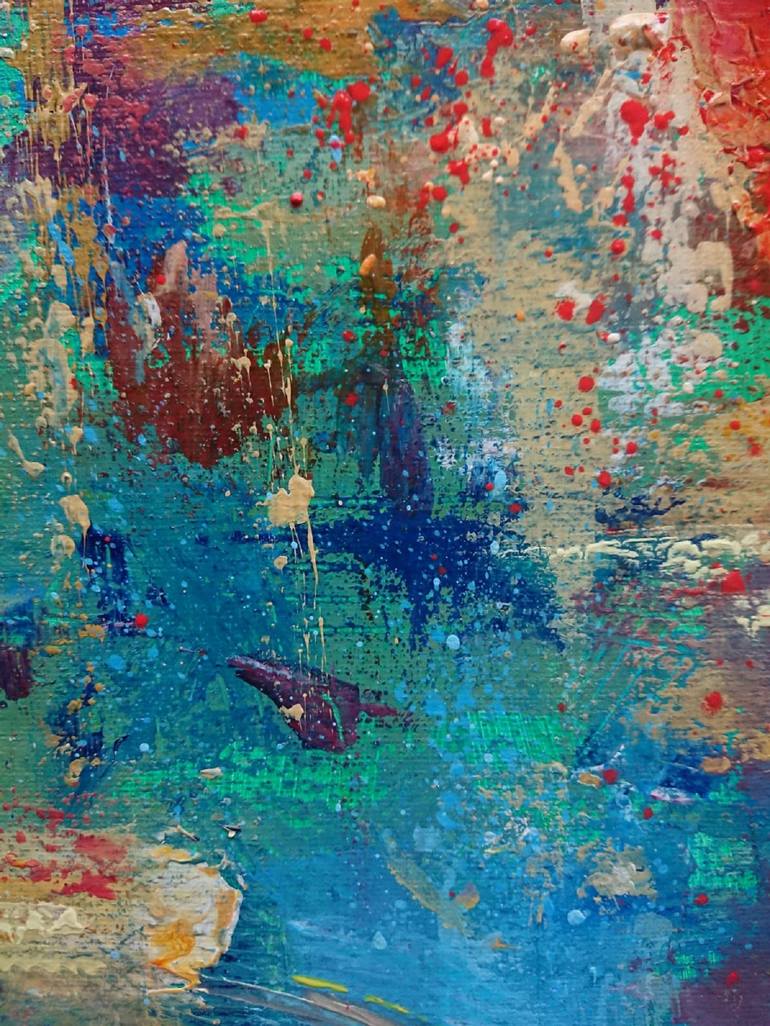 Original Abstract Floral Painting by Tetiana Solodukhina