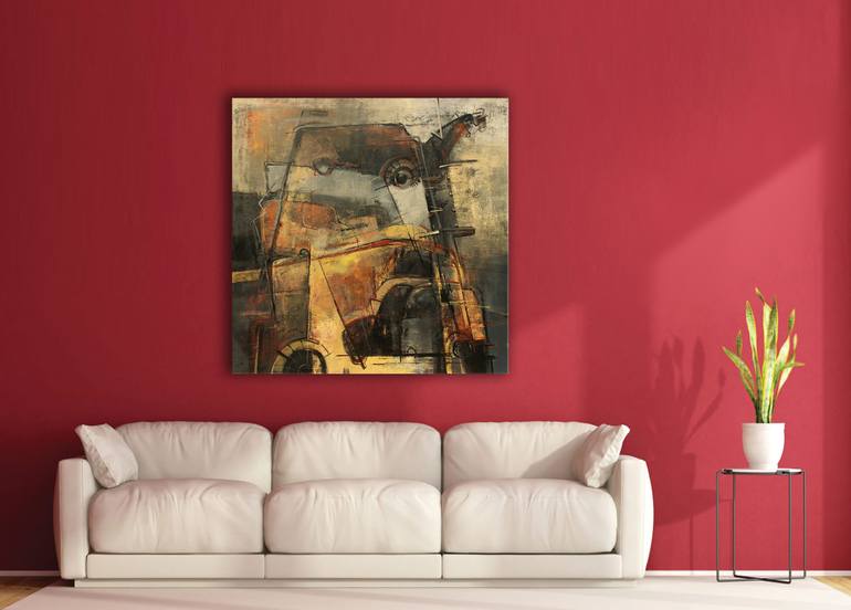 Original Abstract Expressionism Abstract Painting by Kuntal Barai
