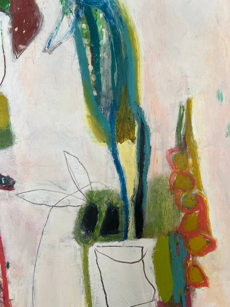 Original Abstract Expressionism Botanic Painting by Lisa Lightman