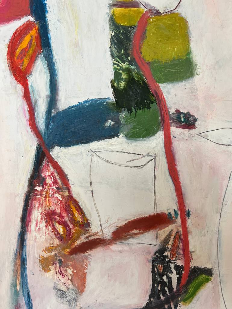Original Abstract Expressionism Botanic Painting by Lisa Lightman