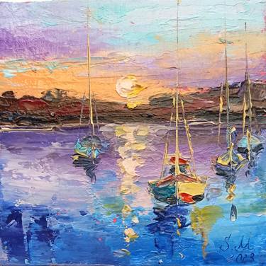 Print of Abstract Seascape Paintings by Sveta Makarenko