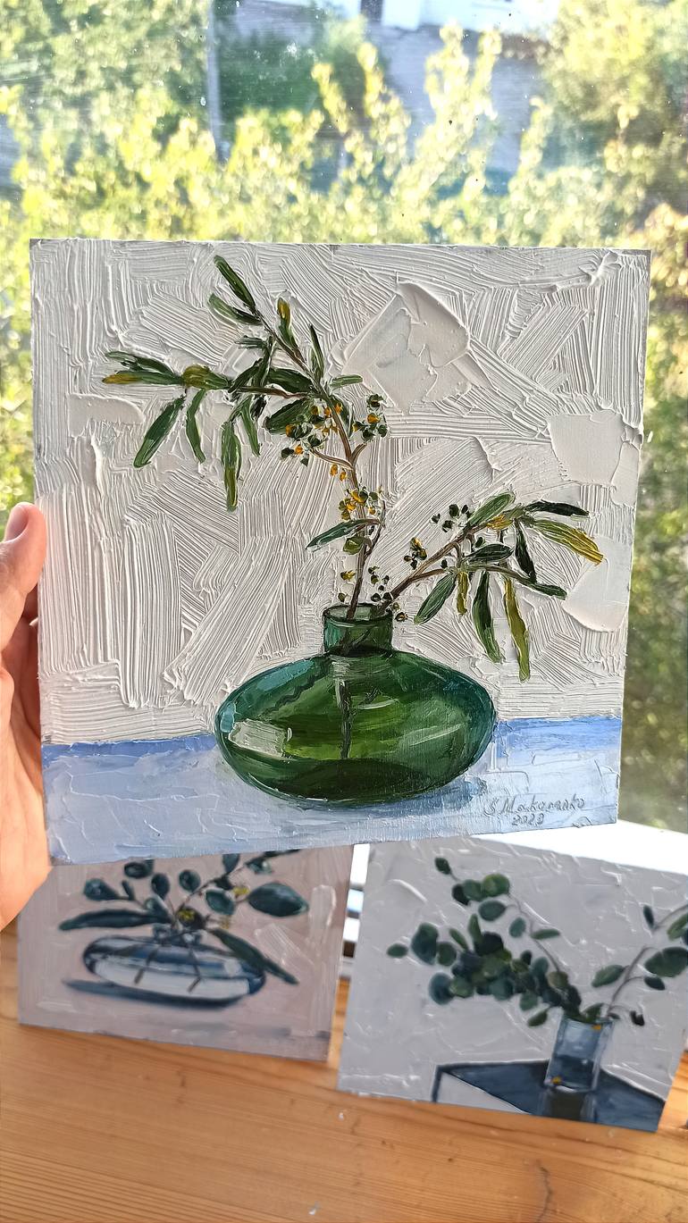 Original Conceptual Botanic Painting by Svitlana Makarenko