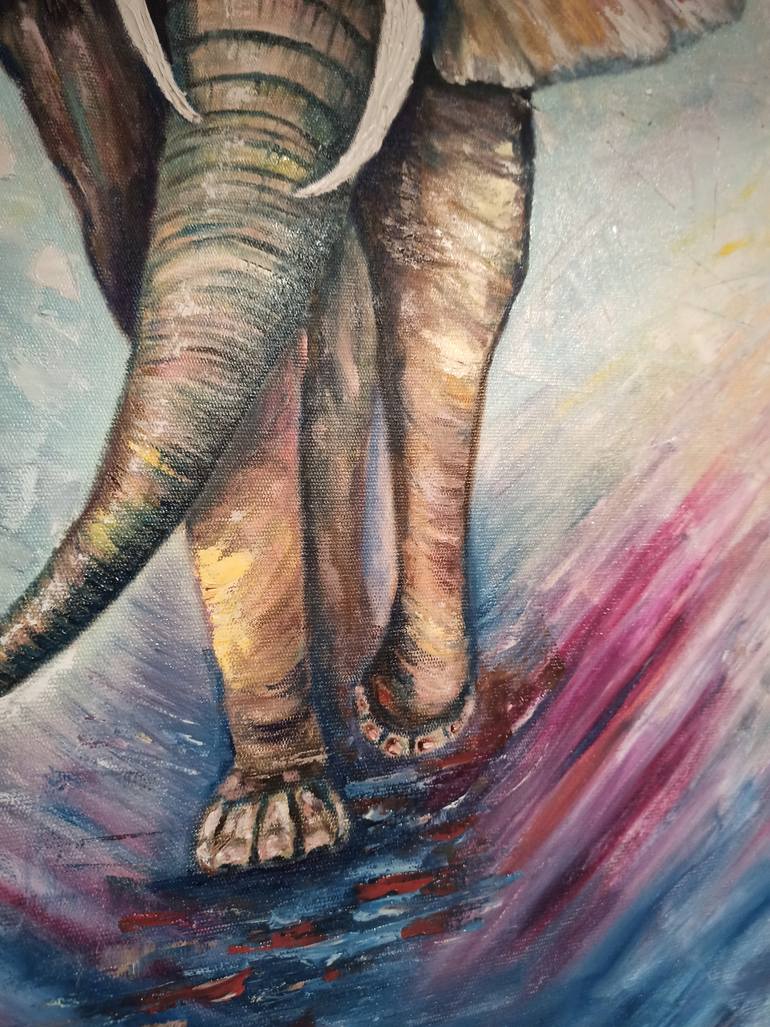 Original Expressionism Animal Painting by Svitlana Makarenko