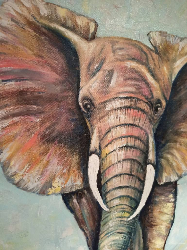 Original Expressionism Animal Painting by Svitlana Makarenko