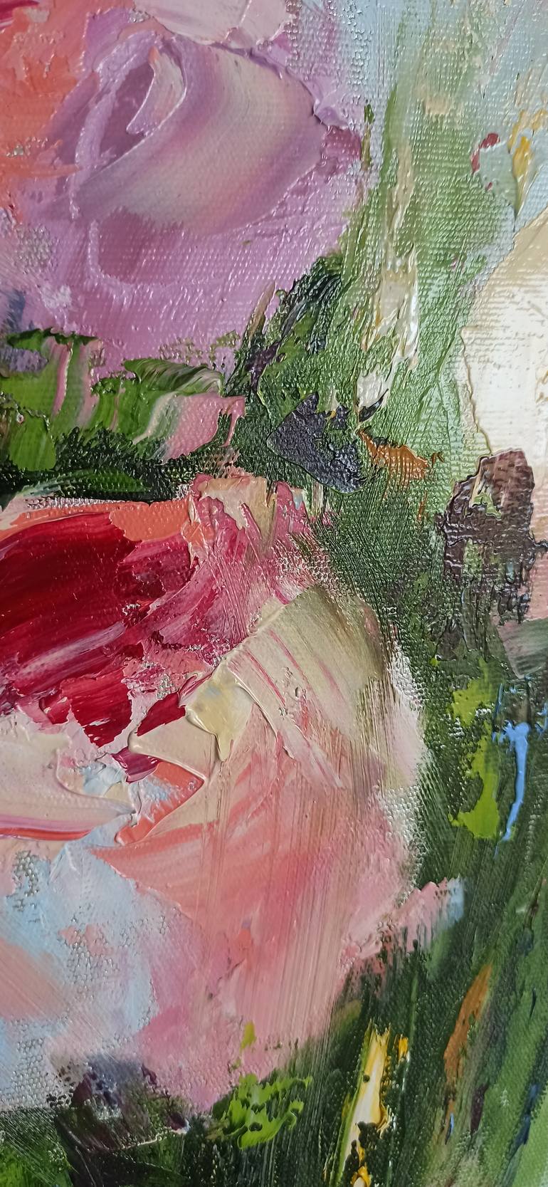 Original Abstract Floral Painting by Svitlana Makarenko