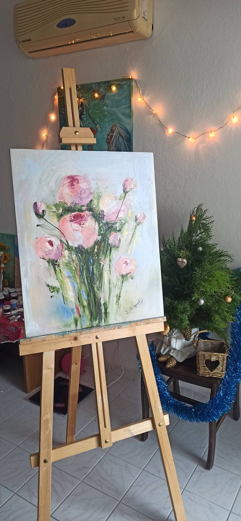 Original Floral Painting by Sveta Makarenko