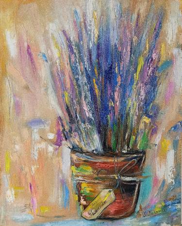 Print of Abstract Expressionism Floral Paintings by Sveta Makarenko