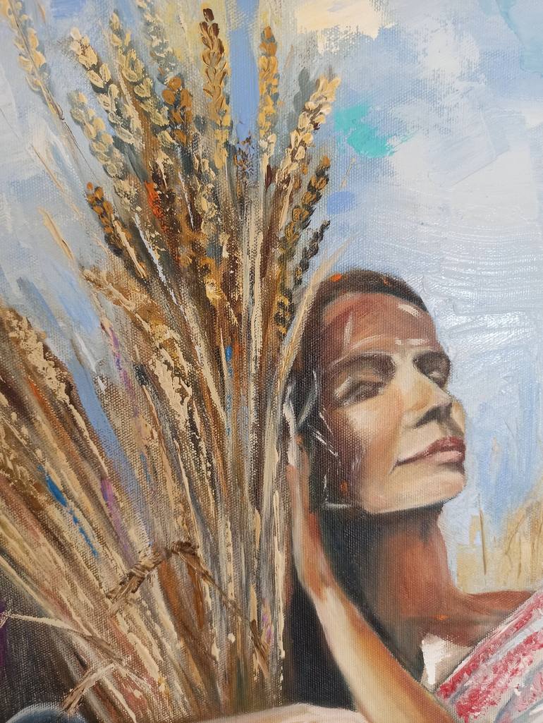 Original Documentary Rural life Painting by Sveta Makarenko