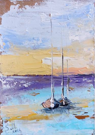 Print of Abstract Boat Paintings by Sveta Makarenko