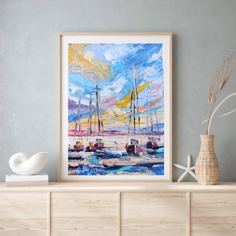 Original Pop Art Abstract Painting by Sveta Makarenko