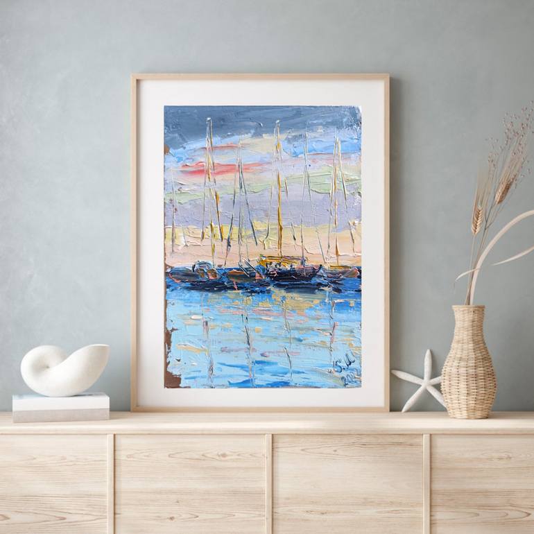 Original Impressionism Abstract Painting by Sveta Makarenko