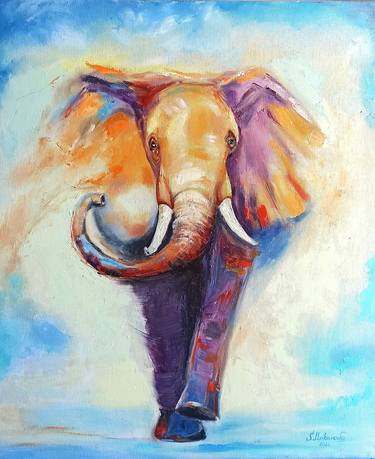 Painting with an elephant "Movement Energy" thumb