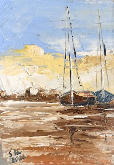 Print of Boat Paintings by Sveta Makarenko