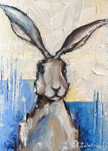 Oil painting "Hare thoughts" thumb