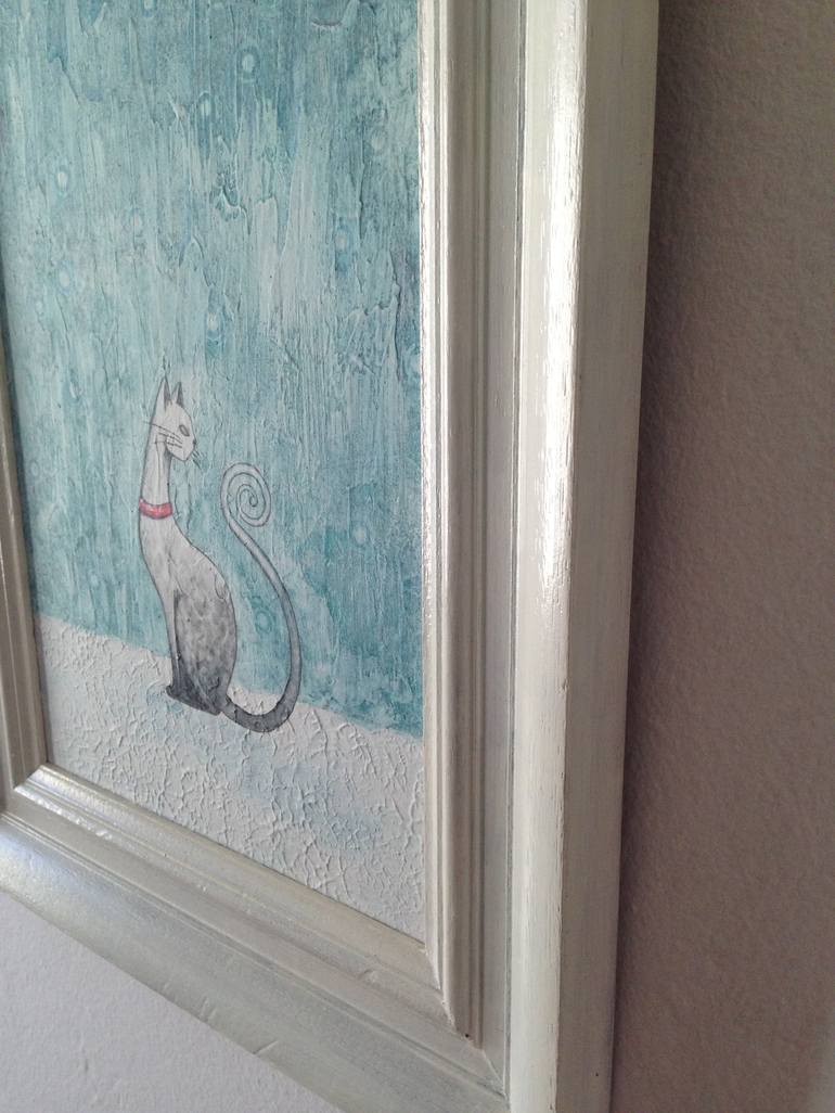 Original Illustration Cats Painting by Timone De Landazuri 