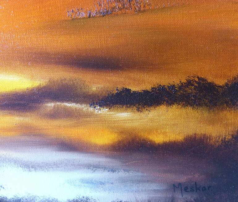 Original paysage Landscape Painting by Peintre MESKAR