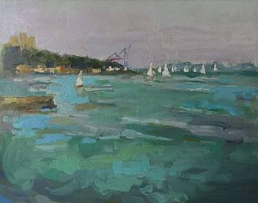 Original Impressionism Beach Paintings by Iryna Suslenko