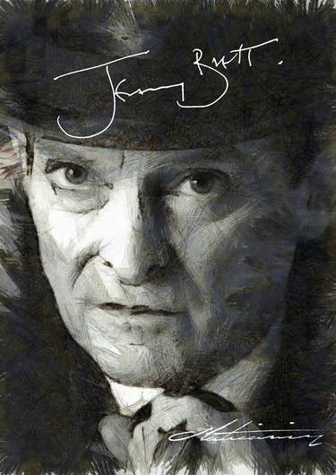 Jeremy Brett Portrait an Award Winning artist Zoran Zlaticanin - Limited Edition of 10 thumb