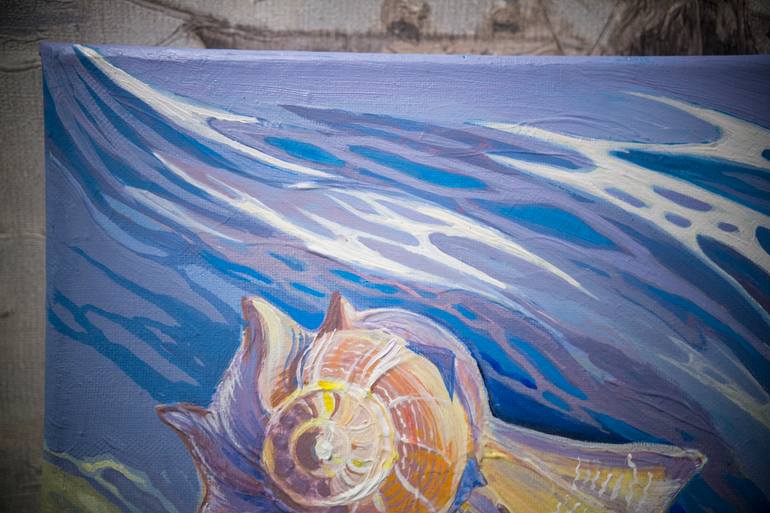 Original Figurative Beach Painting by Irina Tischenko