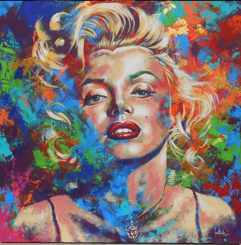 Marilyn Painting by Roberto Fuentevilla | Saatchi Art