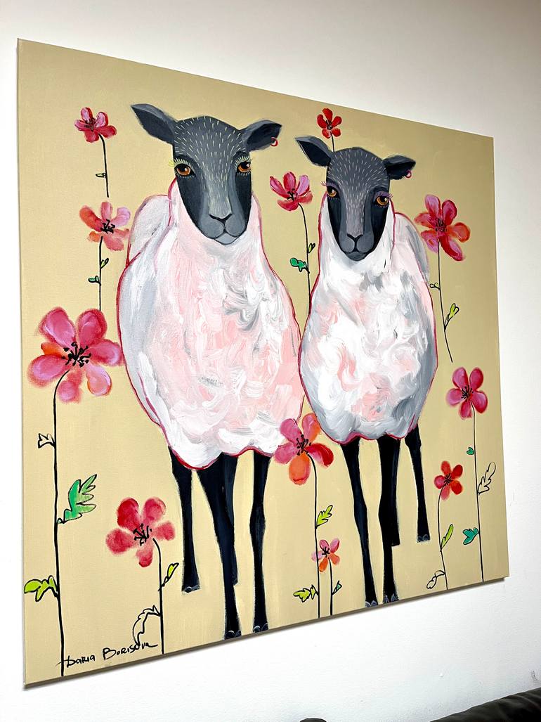 Original Surrealism Animal Painting by Daria Borisova