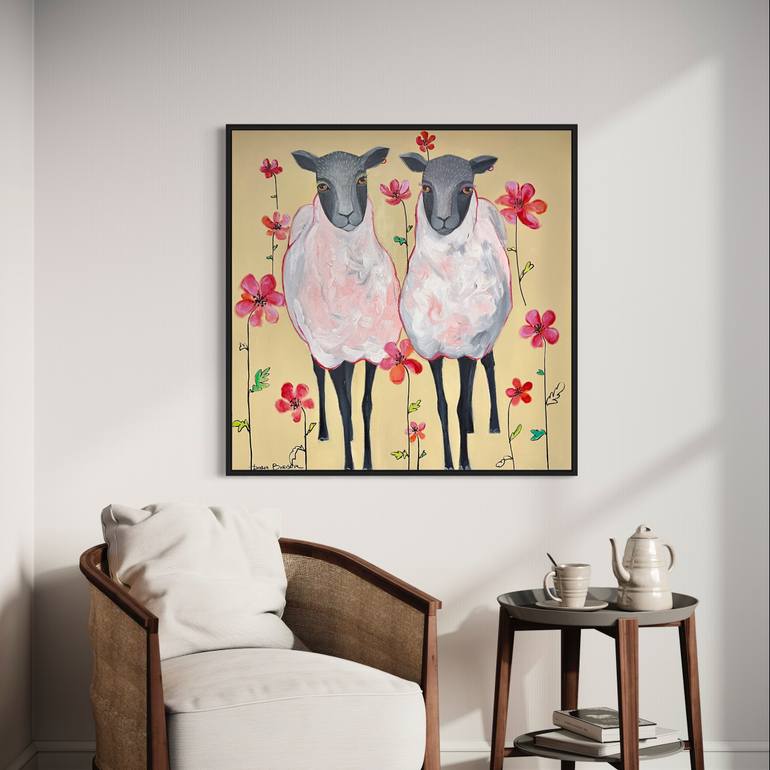 Original Surrealism Animal Painting by Daria Borisova