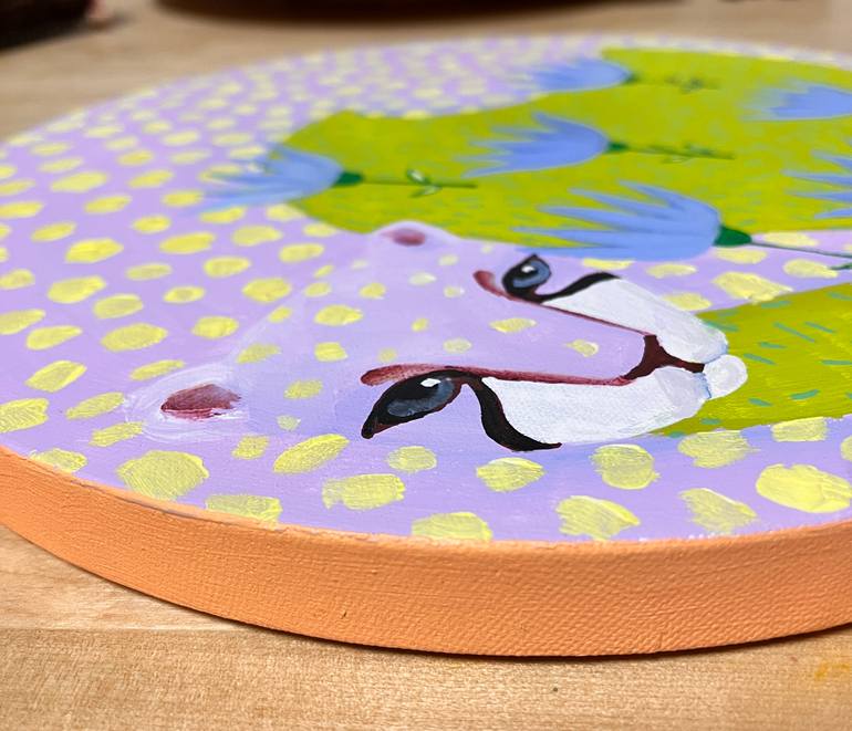 Original Expressionism Animal Painting by Daria Borisova