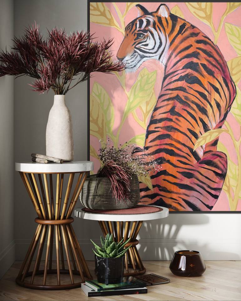 Original Surrealism Animal Painting by Daria Borisova