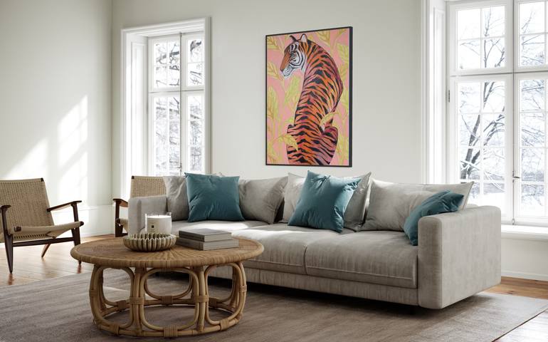 Original Surrealism Animal Painting by Daria Borisova