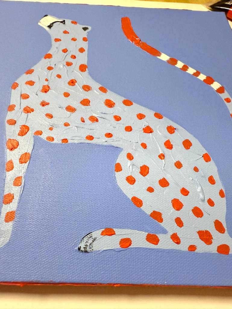 Original Expressionism Animal Painting by Daria Borisova