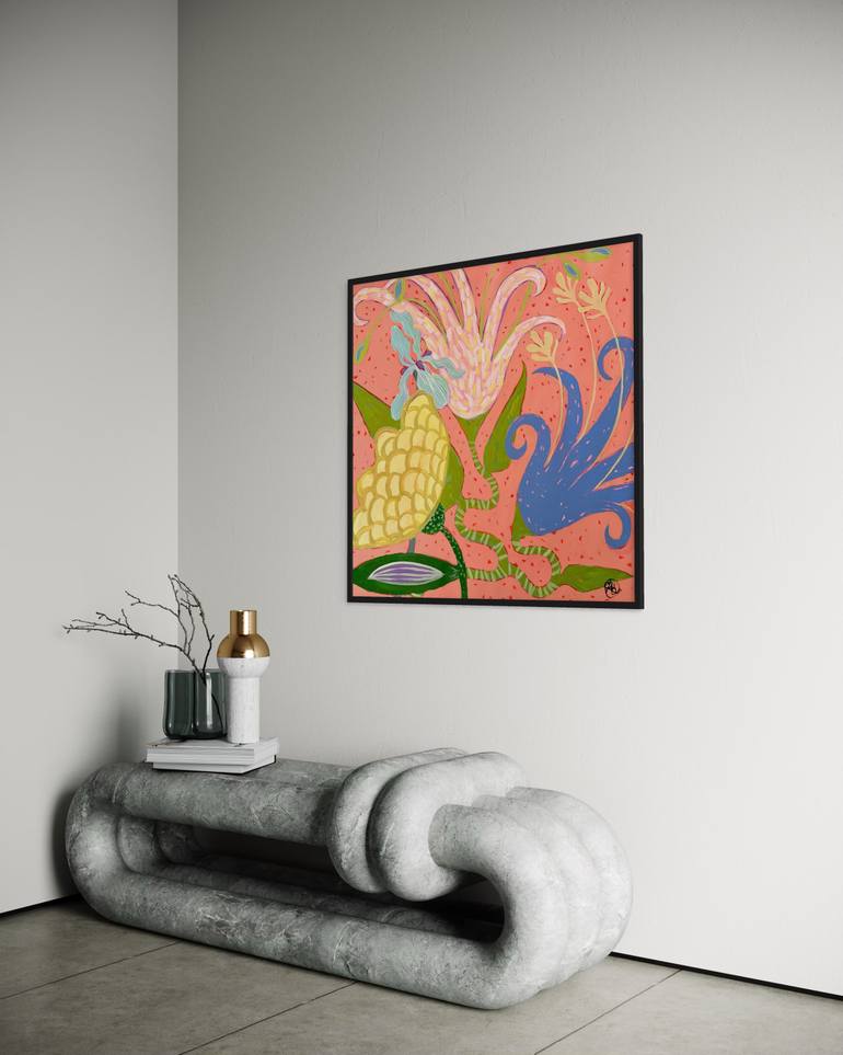 Original Surrealism Animal Painting by Daria Borisova