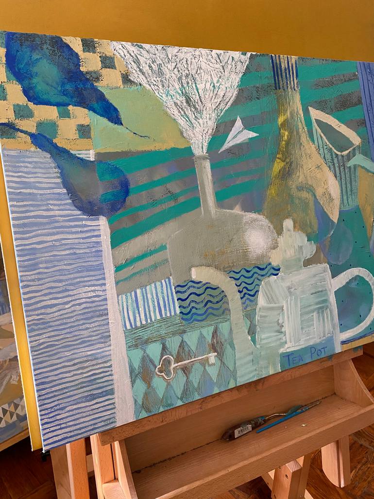 Original Abstract Expressionism Abstract Painting by Daria Borisova