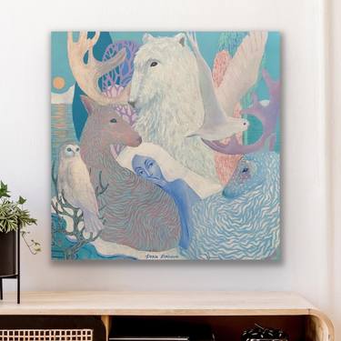 Original Abstract Animal Paintings by Daria Borisova