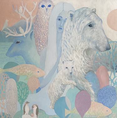 Print of Surrealism Animal Paintings by Daria Borisova