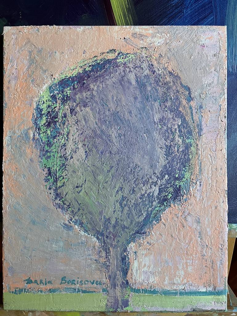 Original Abstract Expressionism Landscape Painting by Daria Borisova
