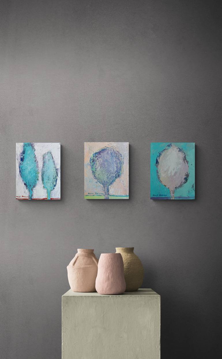Original Abstract Expressionism Landscape Painting by Daria Borisova