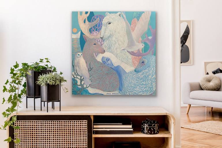 Original Figurative Animal Painting by Daria Borisova