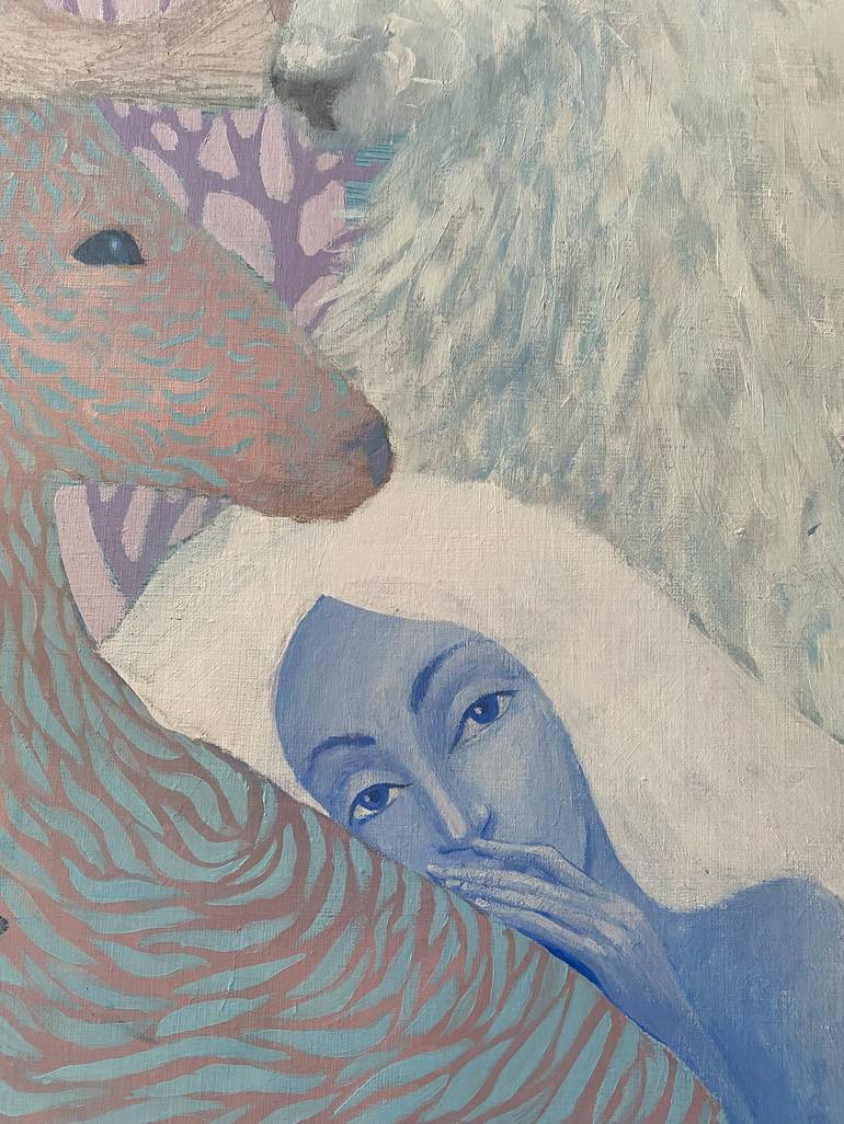 Original Figurative Animal Painting by Daria Borisova