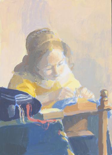 Study after Vermeer's "The Lacemaker" thumb