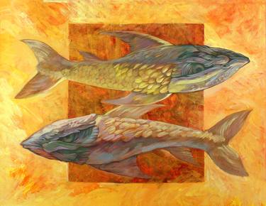 Print of Fish Paintings by Filip Mihail