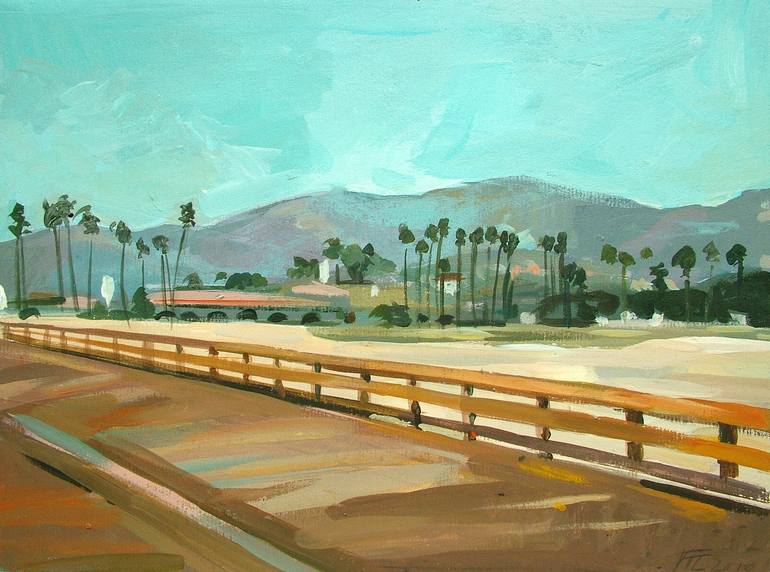 Original Figurative Beach Painting by Filip Mihail