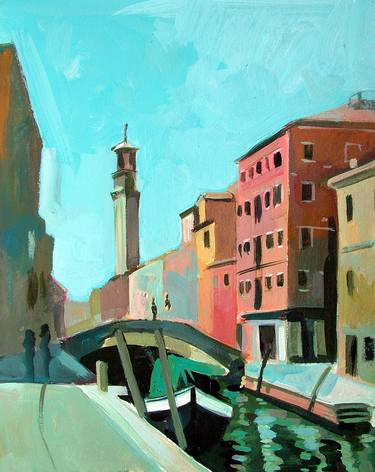 Print of Cities Paintings by Filip Mihail