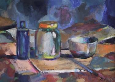 Original Expressionism Still Life Paintings by Mato Gereci