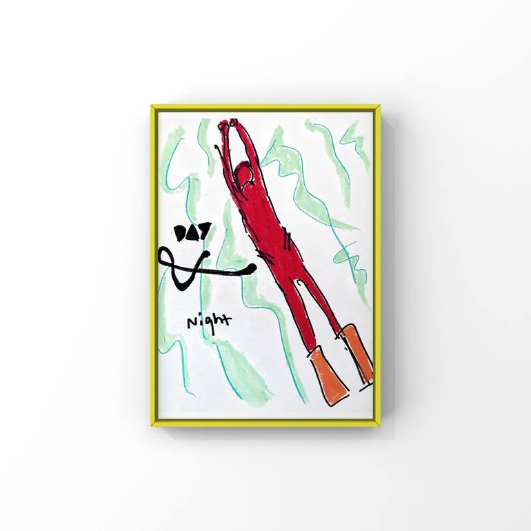 Original Illustration Time Painting by Nika Boer