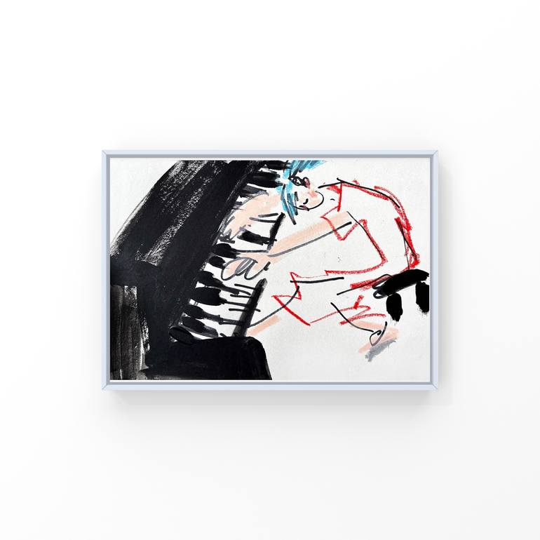 Original Expressionism Music Painting by Nika Boer